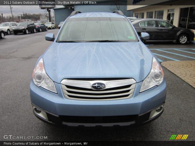 Sky Blue Metallic / Off Black 2012 Subaru Outback 2.5i Premium
