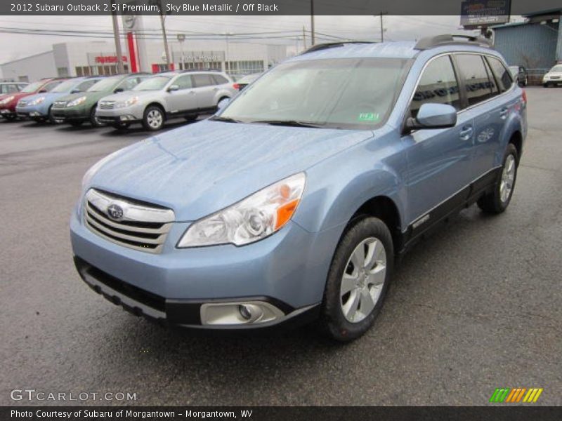 Sky Blue Metallic / Off Black 2012 Subaru Outback 2.5i Premium