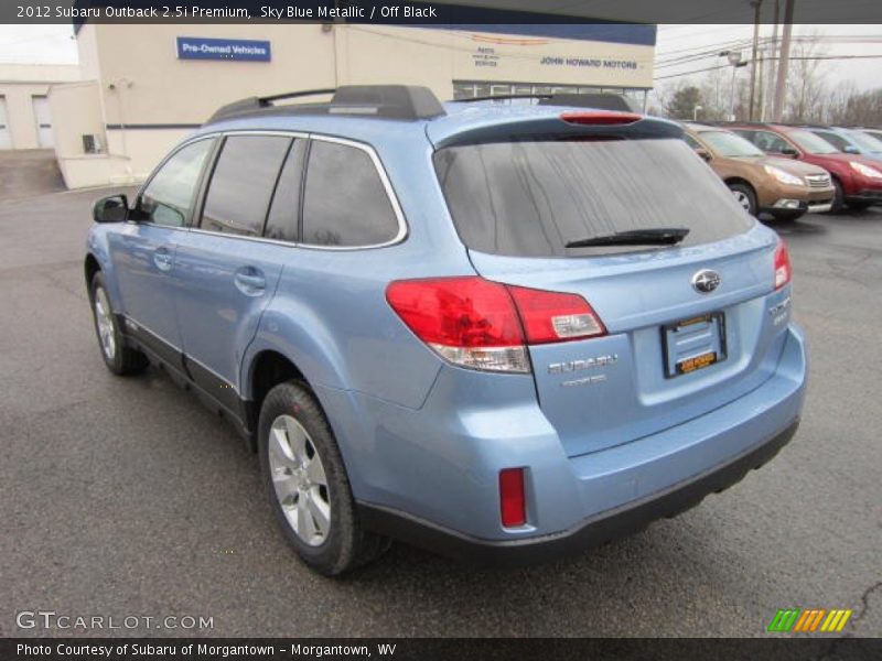 Sky Blue Metallic / Off Black 2012 Subaru Outback 2.5i Premium