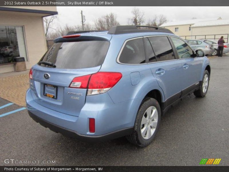 Sky Blue Metallic / Off Black 2012 Subaru Outback 2.5i Premium