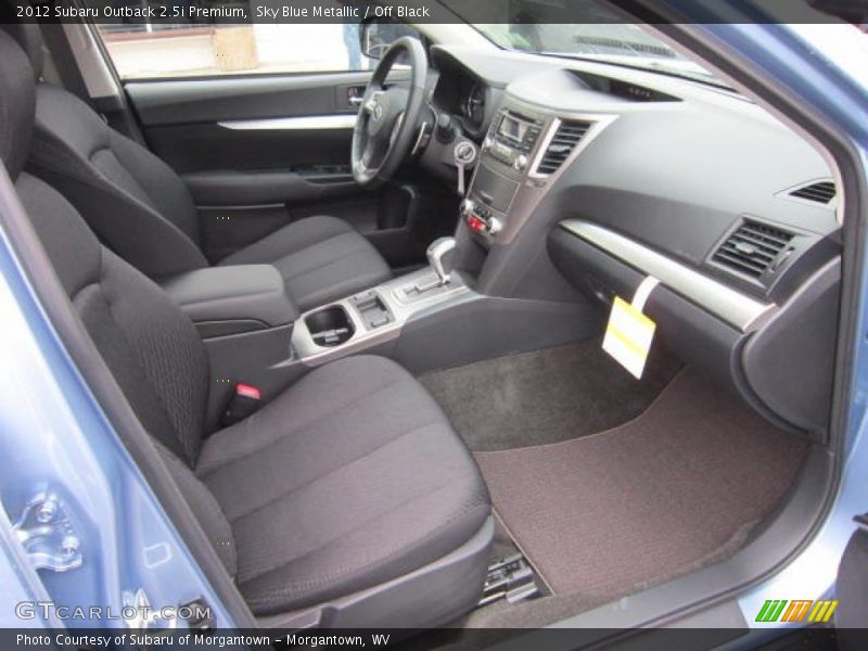 Sky Blue Metallic / Off Black 2012 Subaru Outback 2.5i Premium
