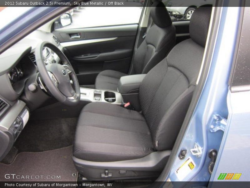  2012 Outback 2.5i Premium Off Black Interior
