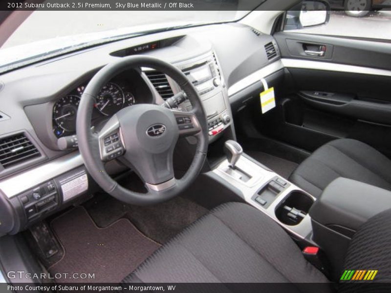 Sky Blue Metallic / Off Black 2012 Subaru Outback 2.5i Premium