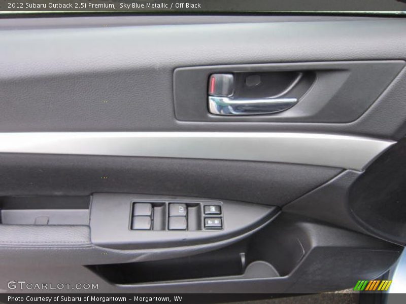 Sky Blue Metallic / Off Black 2012 Subaru Outback 2.5i Premium