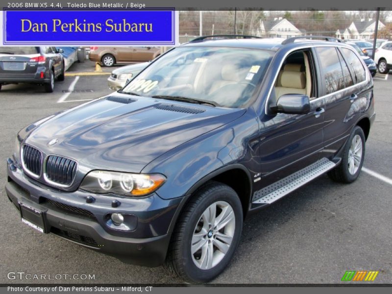 Toledo Blue Metallic / Beige 2006 BMW X5 4.4i