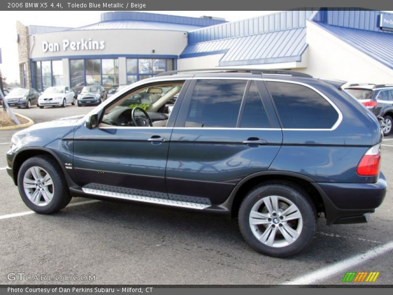 Toledo Blue Metallic / Beige 2006 BMW X5 4.4i