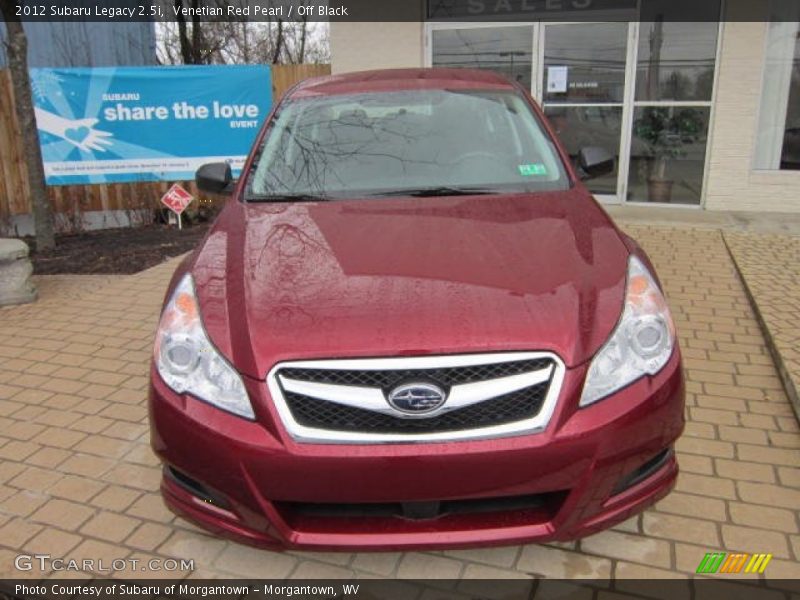 Venetian Red Pearl / Off Black 2012 Subaru Legacy 2.5i