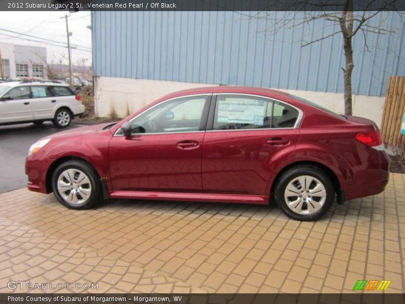 Venetian Red Pearl / Off Black 2012 Subaru Legacy 2.5i