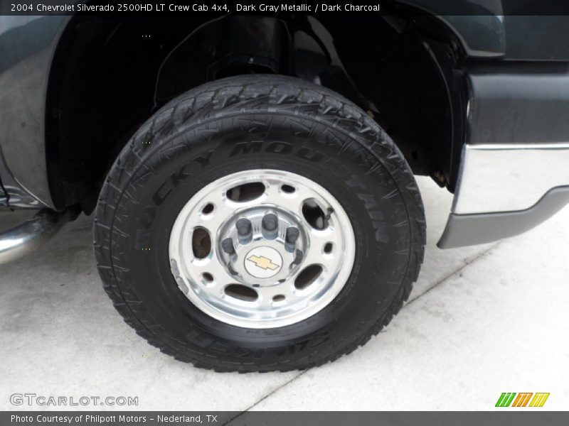 Dark Gray Metallic / Dark Charcoal 2004 Chevrolet Silverado 2500HD LT Crew Cab 4x4