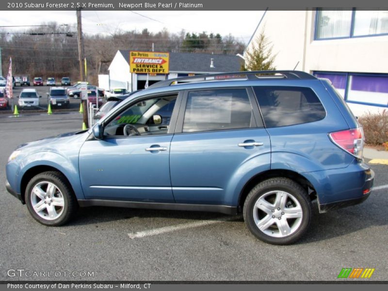 Newport Blue Pearl / Platinum 2010 Subaru Forester 2.5 X Premium