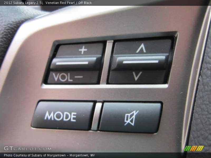 Venetian Red Pearl / Off Black 2012 Subaru Legacy 2.5i