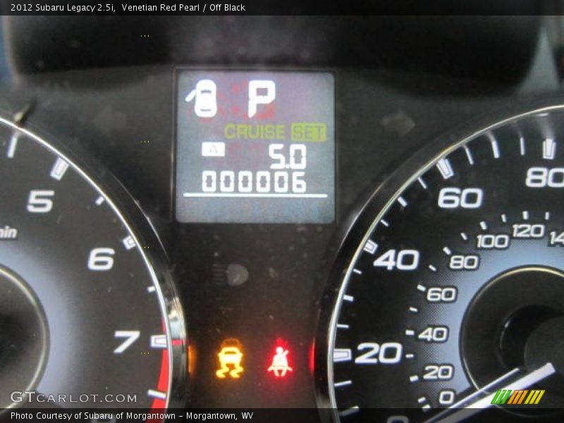 Venetian Red Pearl / Off Black 2012 Subaru Legacy 2.5i