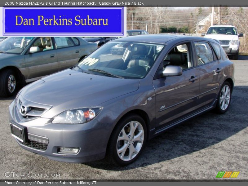 Galaxy Gray Mica / Black 2008 Mazda MAZDA3 s Grand Touring Hatchback