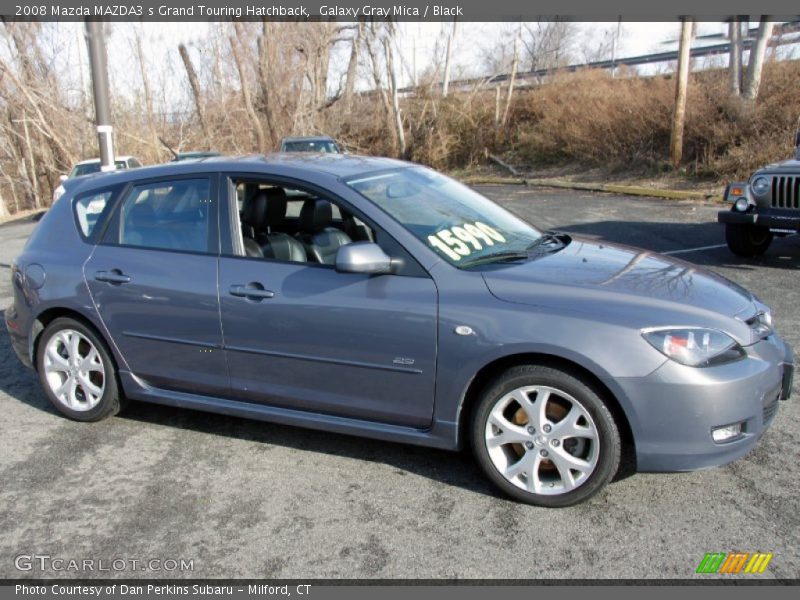 Galaxy Gray Mica / Black 2008 Mazda MAZDA3 s Grand Touring Hatchback