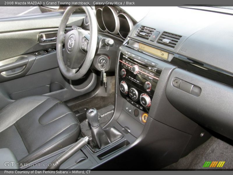 Galaxy Gray Mica / Black 2008 Mazda MAZDA3 s Grand Touring Hatchback