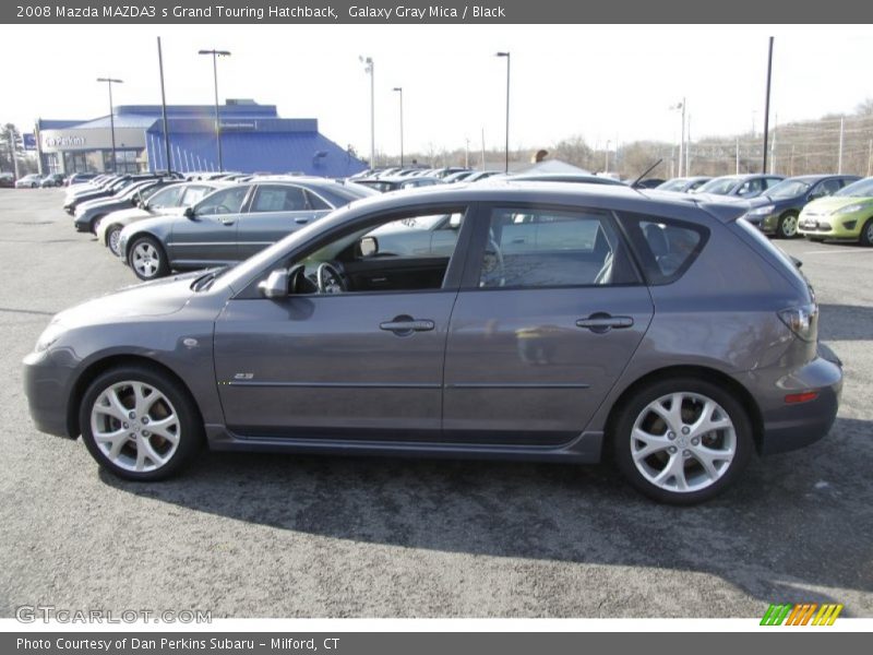 Galaxy Gray Mica / Black 2008 Mazda MAZDA3 s Grand Touring Hatchback