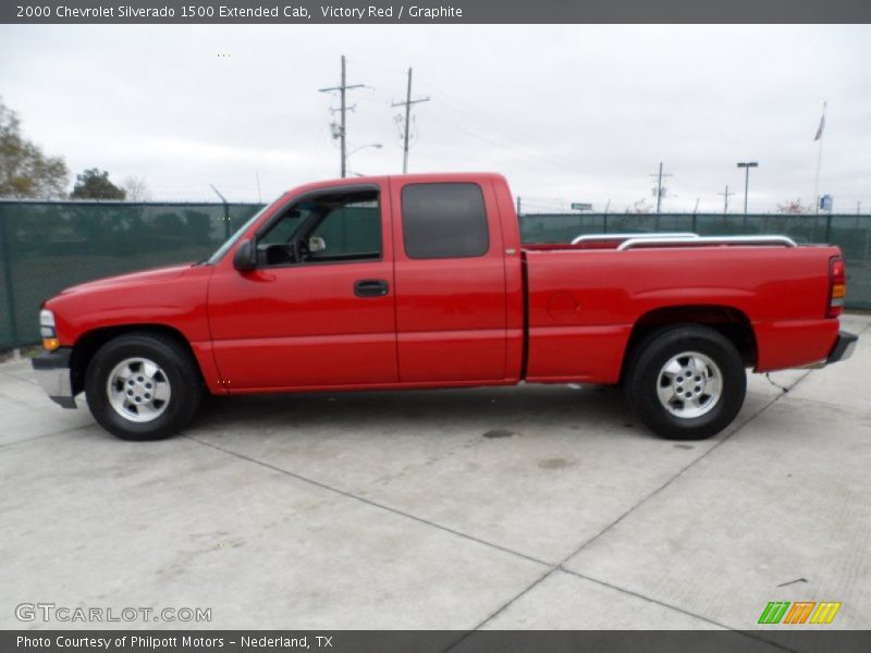 Victory Red / Graphite 2000 Chevrolet Silverado 1500 Extended Cab