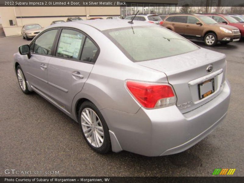 Ice Silver Metallic / Black 2012 Subaru Impreza 2.0i Limited 4 Door
