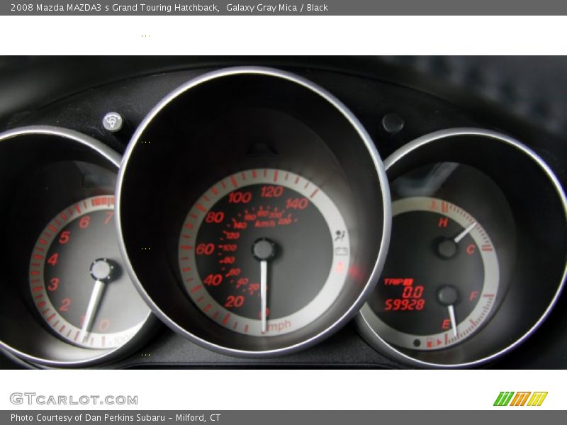 Galaxy Gray Mica / Black 2008 Mazda MAZDA3 s Grand Touring Hatchback
