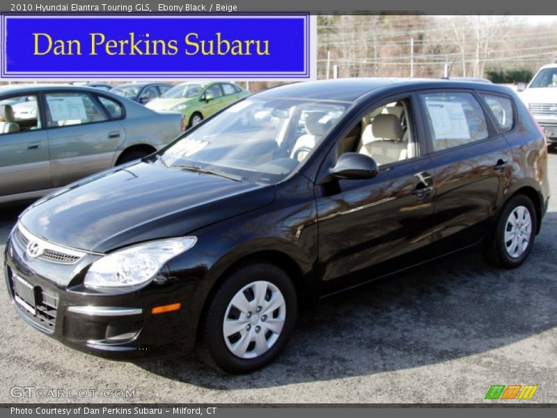 Ebony Black / Beige 2010 Hyundai Elantra Touring GLS