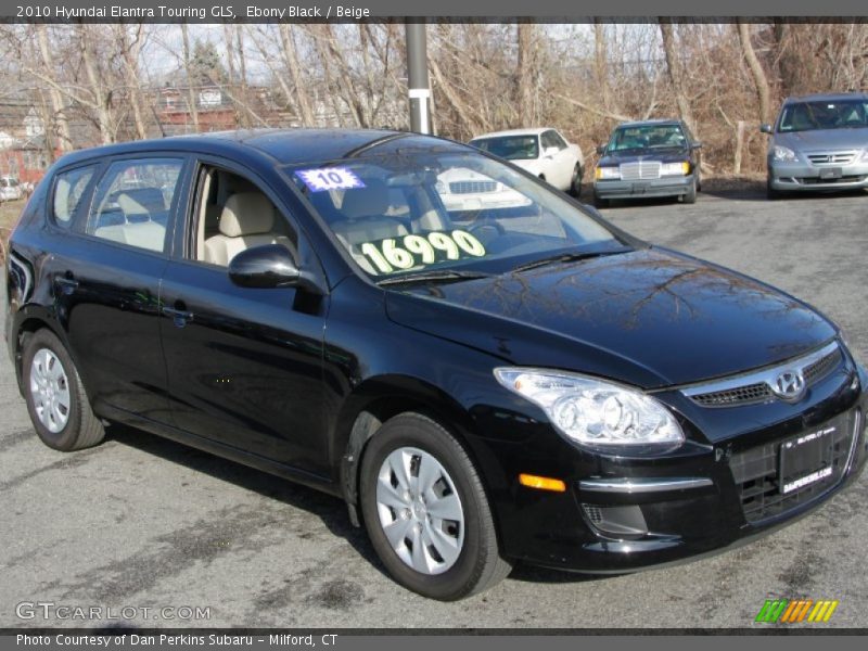 Ebony Black / Beige 2010 Hyundai Elantra Touring GLS