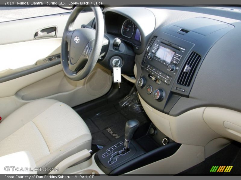 Ebony Black / Beige 2010 Hyundai Elantra Touring GLS