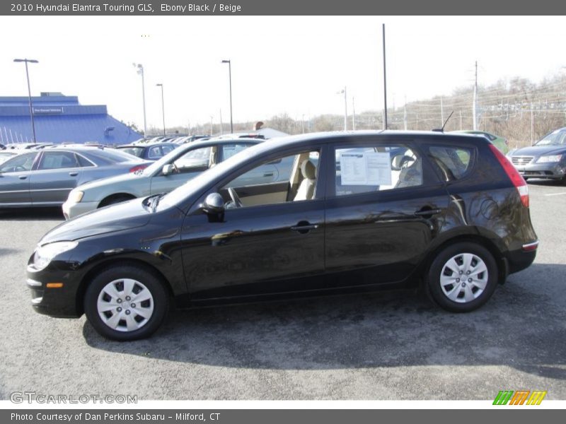 Ebony Black / Beige 2010 Hyundai Elantra Touring GLS