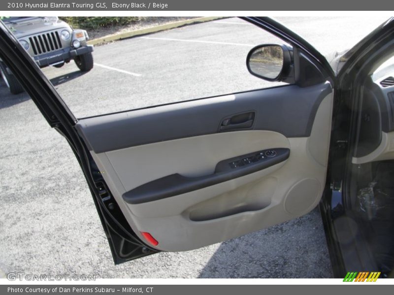 Ebony Black / Beige 2010 Hyundai Elantra Touring GLS