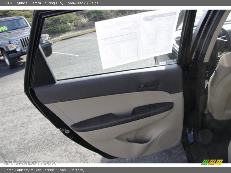 Ebony Black / Beige 2010 Hyundai Elantra Touring GLS