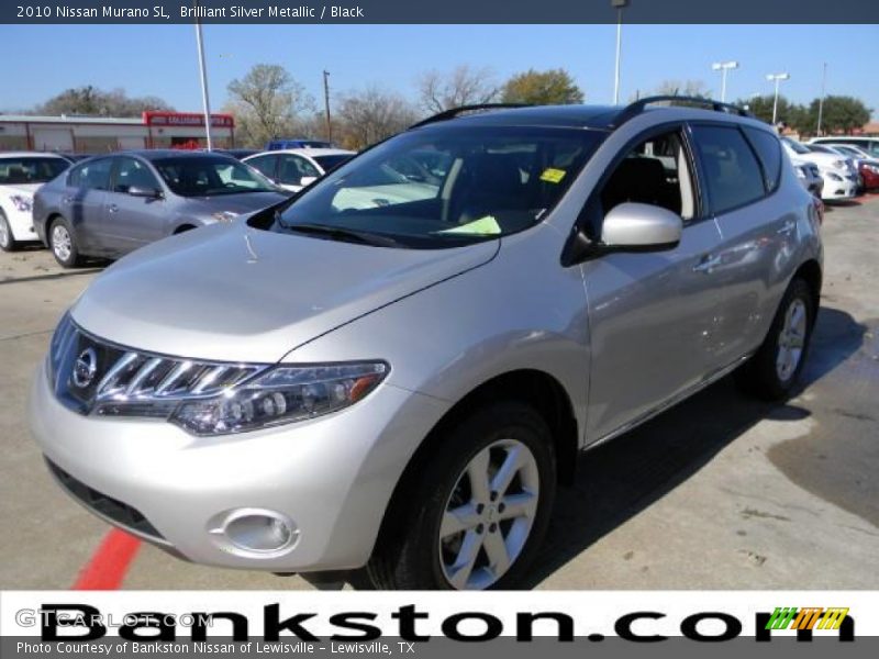 Brilliant Silver Metallic / Black 2010 Nissan Murano SL