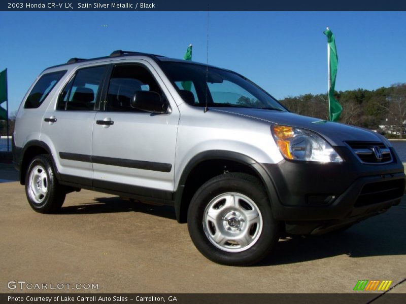 Satin Silver Metallic / Black 2003 Honda CR-V LX