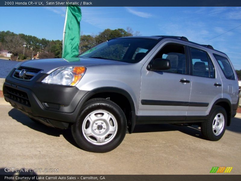 Satin Silver Metallic / Black 2003 Honda CR-V LX