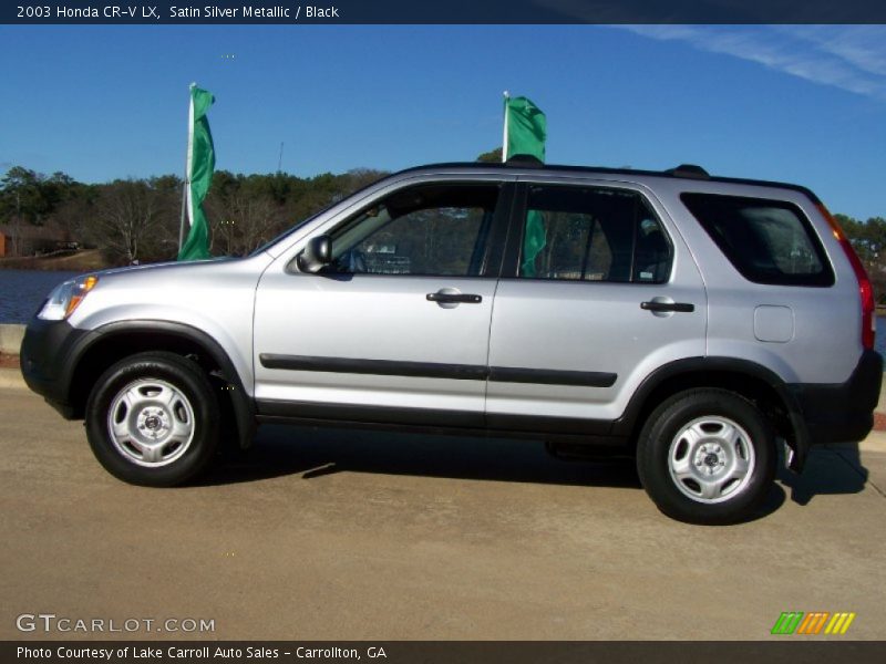Satin Silver Metallic / Black 2003 Honda CR-V LX