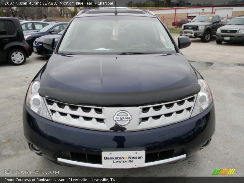 Midnight Blue Pearl / Charcoal 2007 Nissan Murano SE AWD