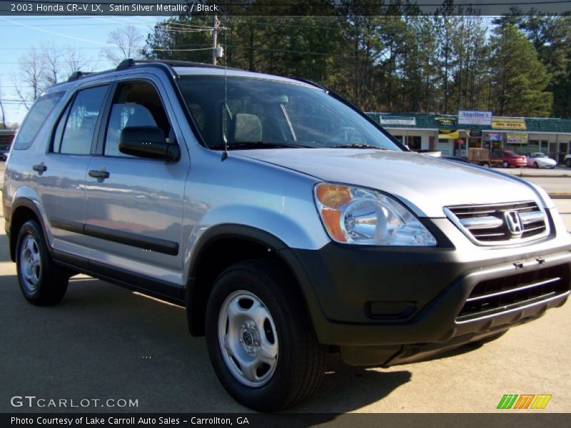 Satin Silver Metallic / Black 2003 Honda CR-V LX