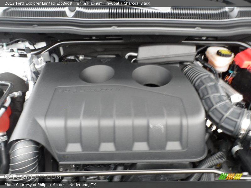 White Platinum Tri-Coat / Charcoal Black 2012 Ford Explorer Limited EcoBoost