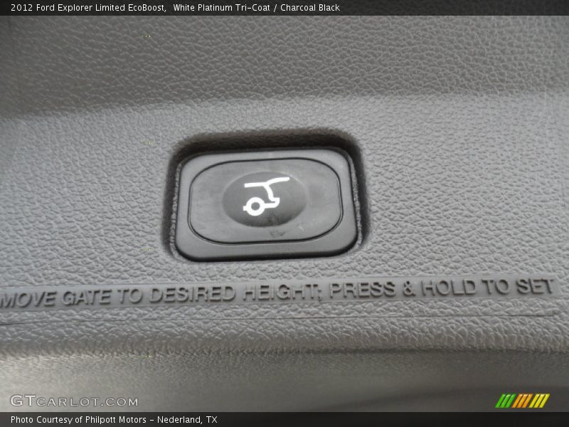White Platinum Tri-Coat / Charcoal Black 2012 Ford Explorer Limited EcoBoost