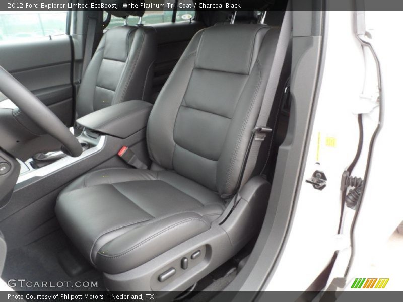 White Platinum Tri-Coat / Charcoal Black 2012 Ford Explorer Limited EcoBoost
