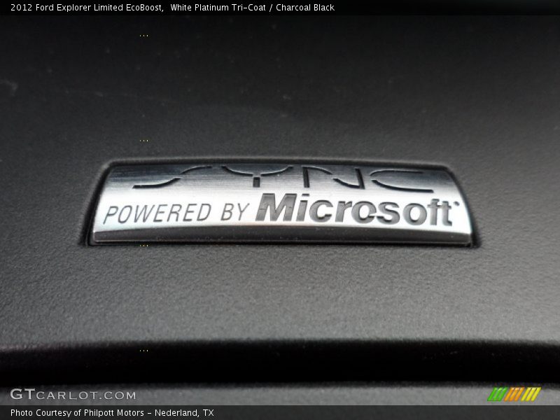 White Platinum Tri-Coat / Charcoal Black 2012 Ford Explorer Limited EcoBoost