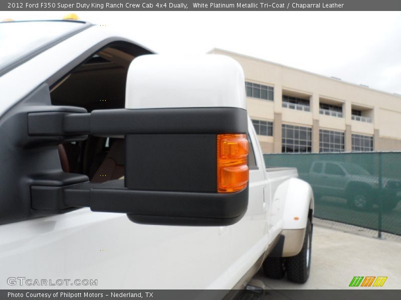 White Platinum Metallic Tri-Coat / Chaparral Leather 2012 Ford F350 Super Duty King Ranch Crew Cab 4x4 Dually