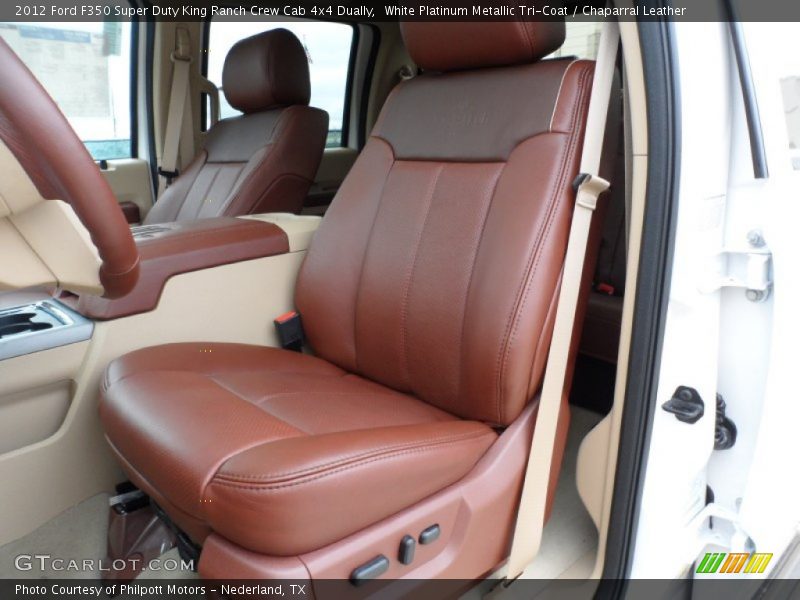 2012 F350 Super Duty King Ranch Crew Cab 4x4 Dually Chaparral Leather Interior