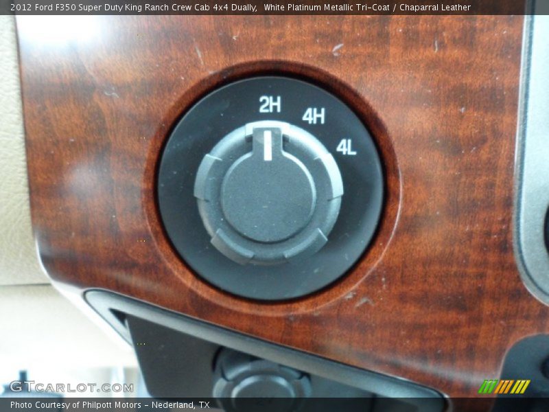 White Platinum Metallic Tri-Coat / Chaparral Leather 2012 Ford F350 Super Duty King Ranch Crew Cab 4x4 Dually