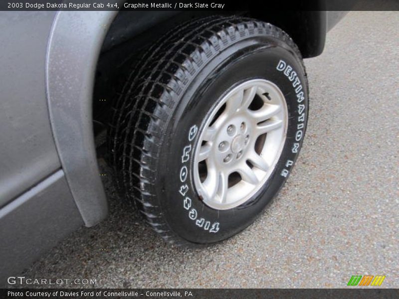 Graphite Metallic / Dark Slate Gray 2003 Dodge Dakota Regular Cab 4x4