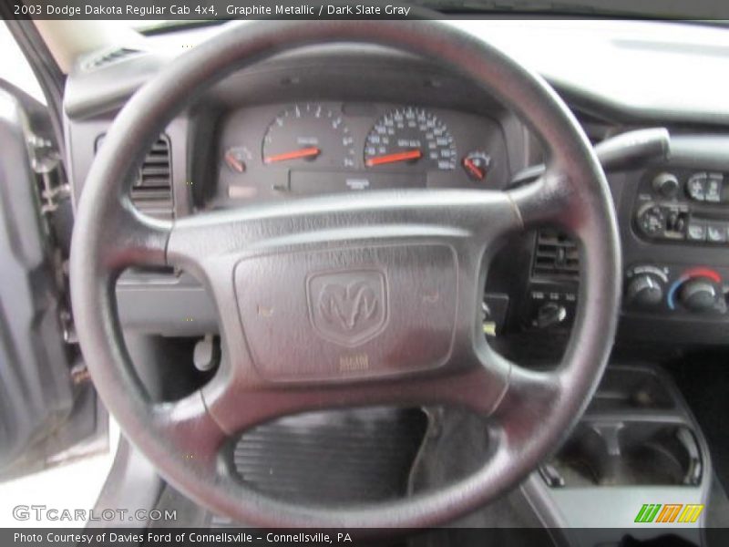 Graphite Metallic / Dark Slate Gray 2003 Dodge Dakota Regular Cab 4x4