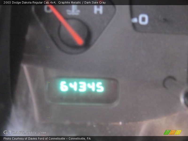 Graphite Metallic / Dark Slate Gray 2003 Dodge Dakota Regular Cab 4x4