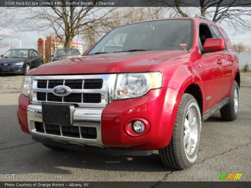 Redfire Metallic / Charcoal 2008 Ford Escape Limited 4WD