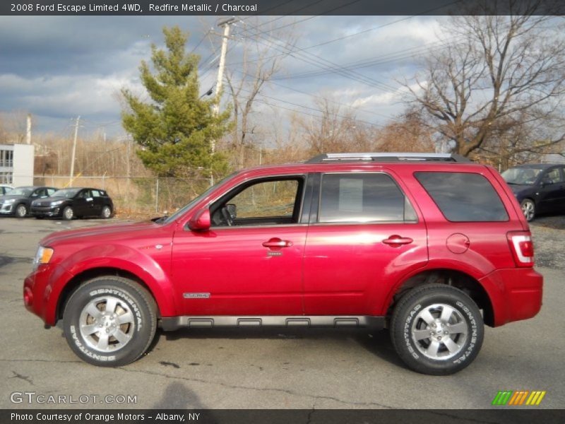 Redfire Metallic / Charcoal 2008 Ford Escape Limited 4WD