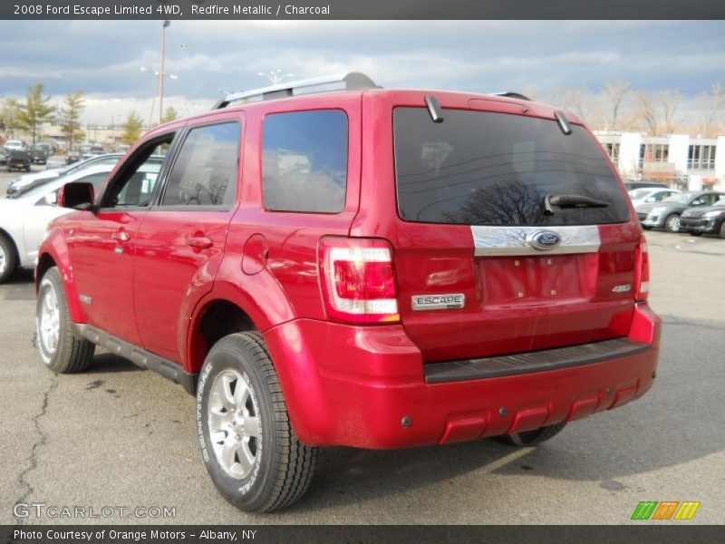 Redfire Metallic / Charcoal 2008 Ford Escape Limited 4WD