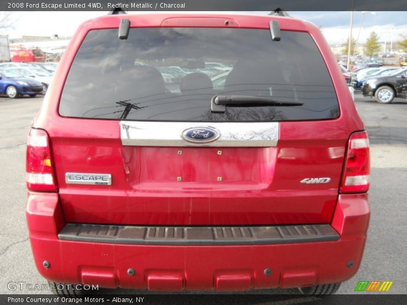 Redfire Metallic / Charcoal 2008 Ford Escape Limited 4WD
