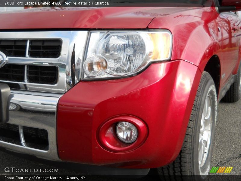 Redfire Metallic / Charcoal 2008 Ford Escape Limited 4WD